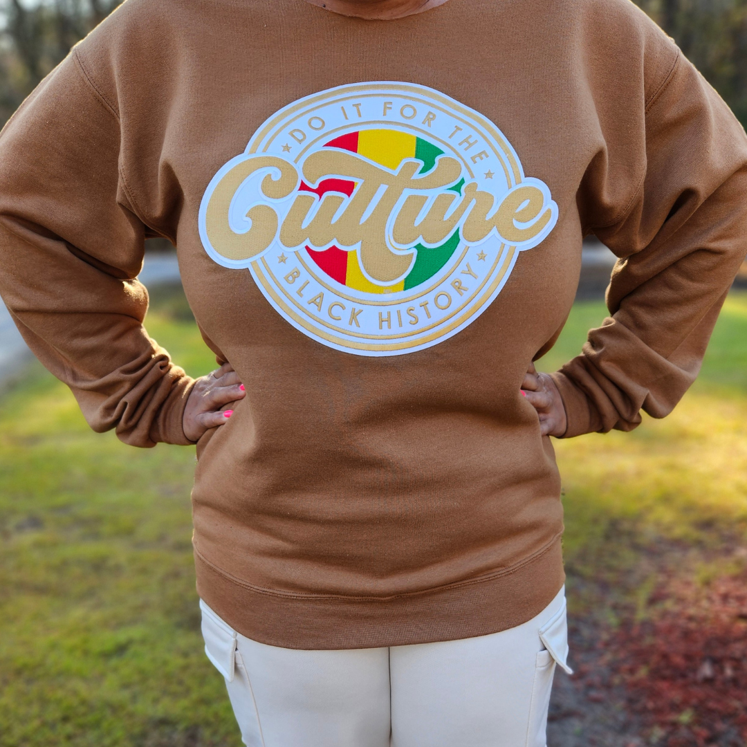 Do It For The Culture Embroidered Patch Sweatshirt